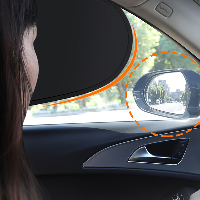 2026 Elektrostatische zonneklep voor auto zijraam 4-laags zonnescherm gordijnen Anti-verblinding UV-blokker Auto interne blokker 99,9% UV