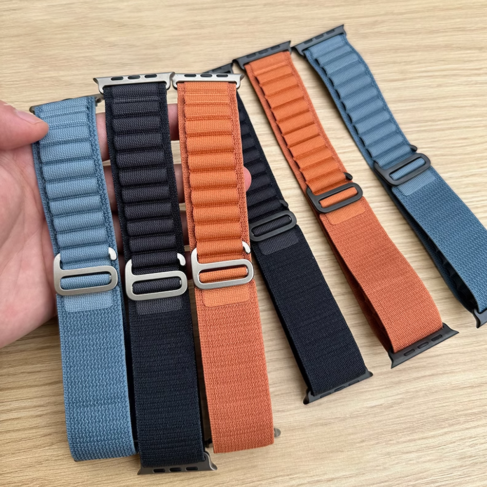 Alpine loop strap for Apple Watch bands ultra 3 2 49mm 44mm 40mm 45mm 41mm 46mm 42mm new correa iWatch series 11 10 9 8 7 6 SE 3