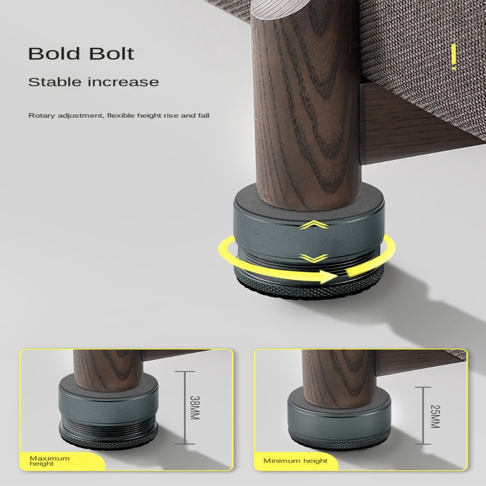 Metall Tisch Füße Bett Kissen Stuhl Riser Füße Bein Lift Möbel extra Raisers rutsch feste Pads für Tisch Couch Stuhl Schrank