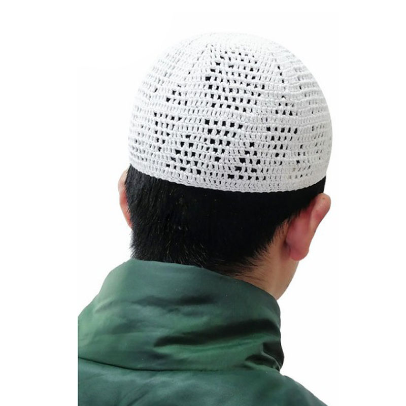 BOHOWAII-sombreros de oración para hombre, gorros de algodón transpirables, Kippa, Kufi, Ramadán musulmán, regalos Eid