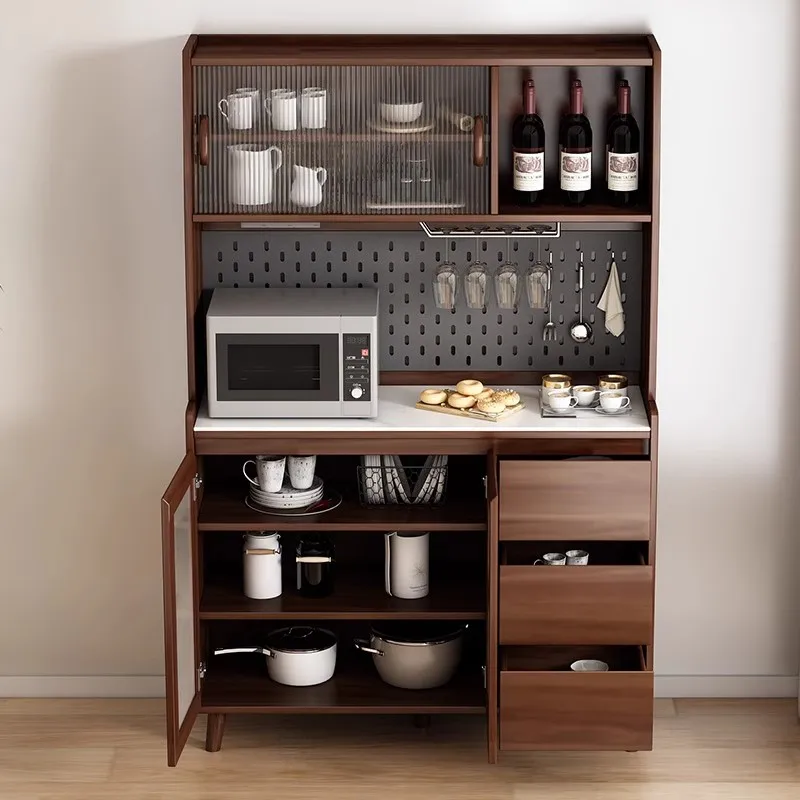 Moderner Aufbewahrungsschrank aus Holz, komplette Blätter, Stufe voller hoher Küchenschrank, Schrank, nordischer Luxus-Schrank, De Rangement-Möbel
