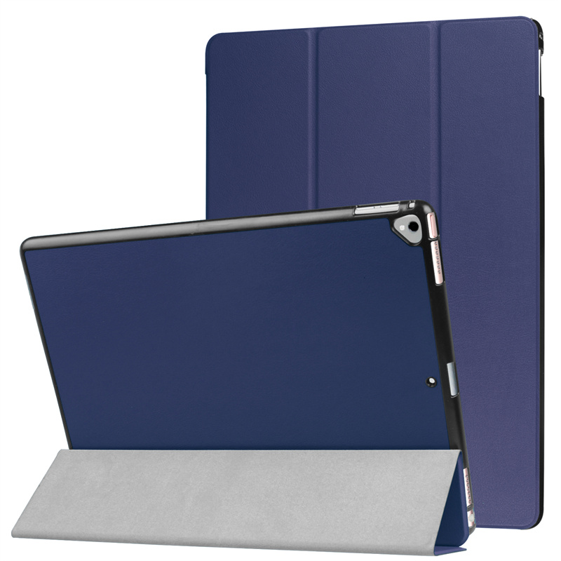 Untuk iPad Pro 12.9 2017 2015 Casing Lipat Tiga Kulit PU Penutup Pintar Dudukan Keras untuk Funda iPad Pro 12 9 12.9 Casing Generasi Pertama Kedua