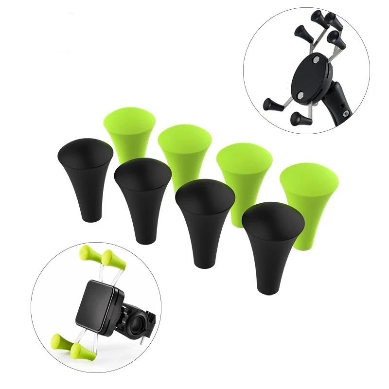 Pemegang Ponsel Universal untuk Sepeda, Aksesoris Motor, Penjepit Silikon untuk Smartphone, Dudukan Motor