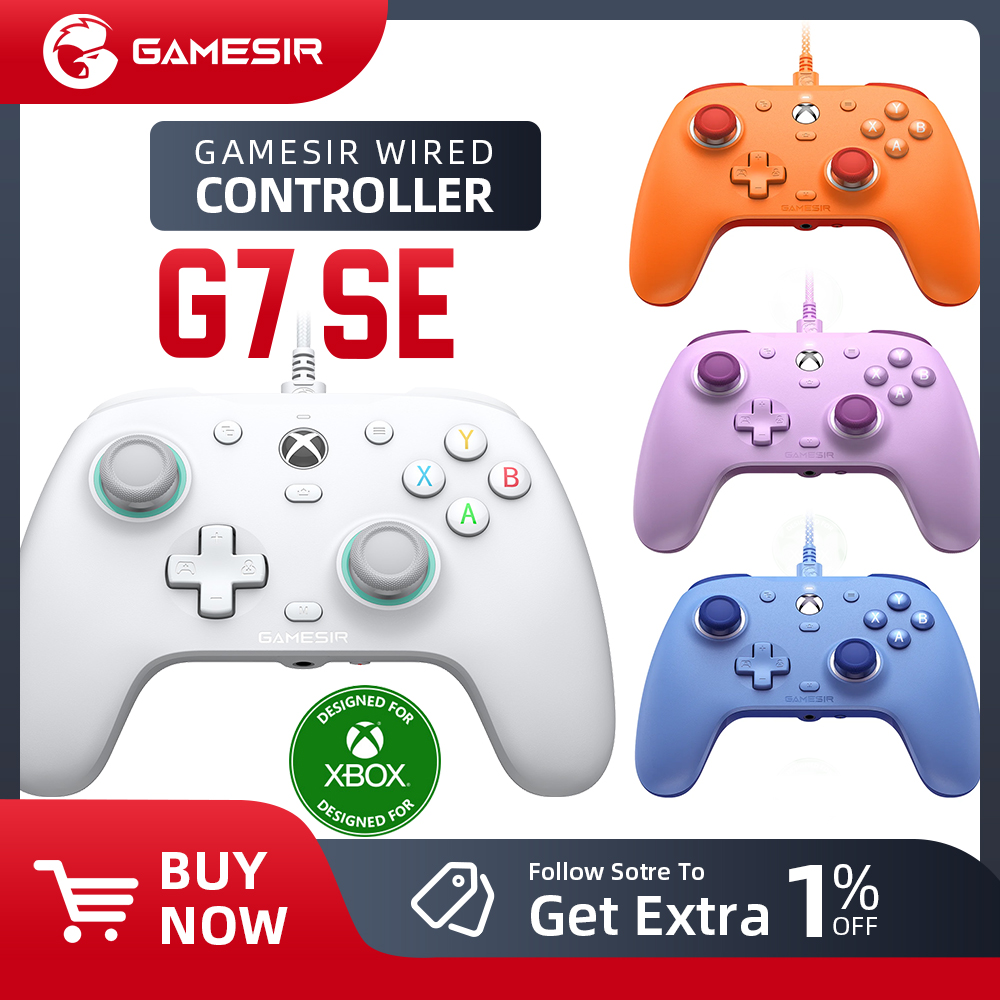 GameSir G7 SE Controller da gioco Xbox Gamepad cablato - per Xbox Series XS, Xbox One, Joystick ALPS PC, pannelli sostituibili