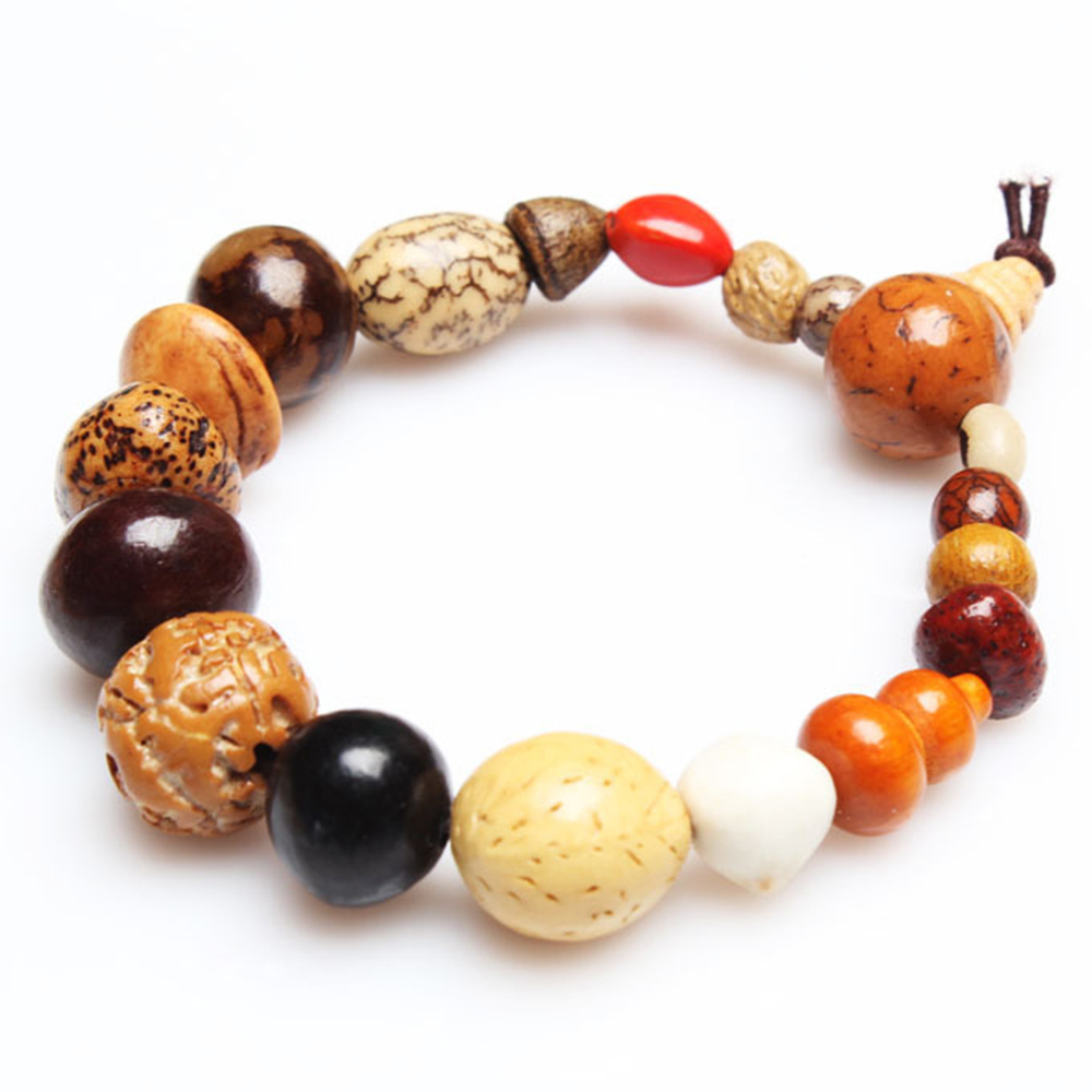 Bracelete mala mala natural com 18 beads bod, mala mala para meditação, oração, boa energia