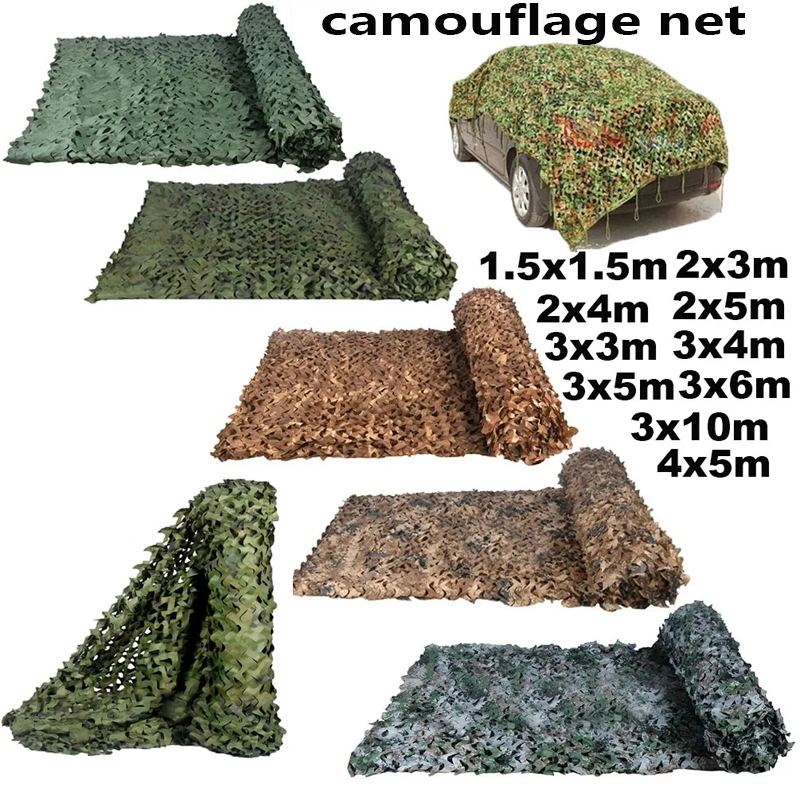 siatka kamuflażowa pawilon siatka kamuflażowa siatka do dekoracji ogrodu siatka zielona dżungla biały pustynny kolor 2x5m/3x4m/4x5m