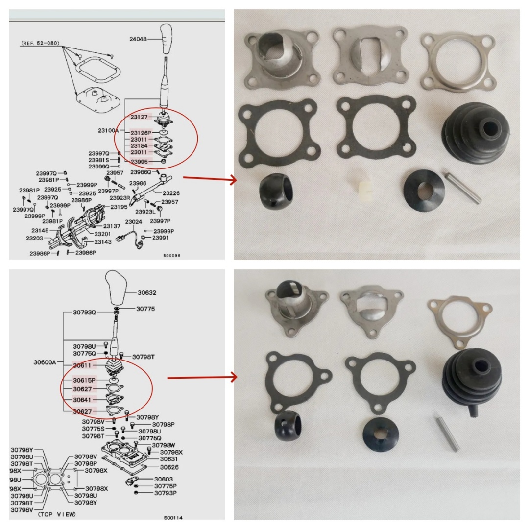 Kit de Reparación del Mecanismo de Cambio de Marchas/Transmisión M/T para Pajero Montero V31W V33W V43W MR110456 MR567088 MD739289 MR110604