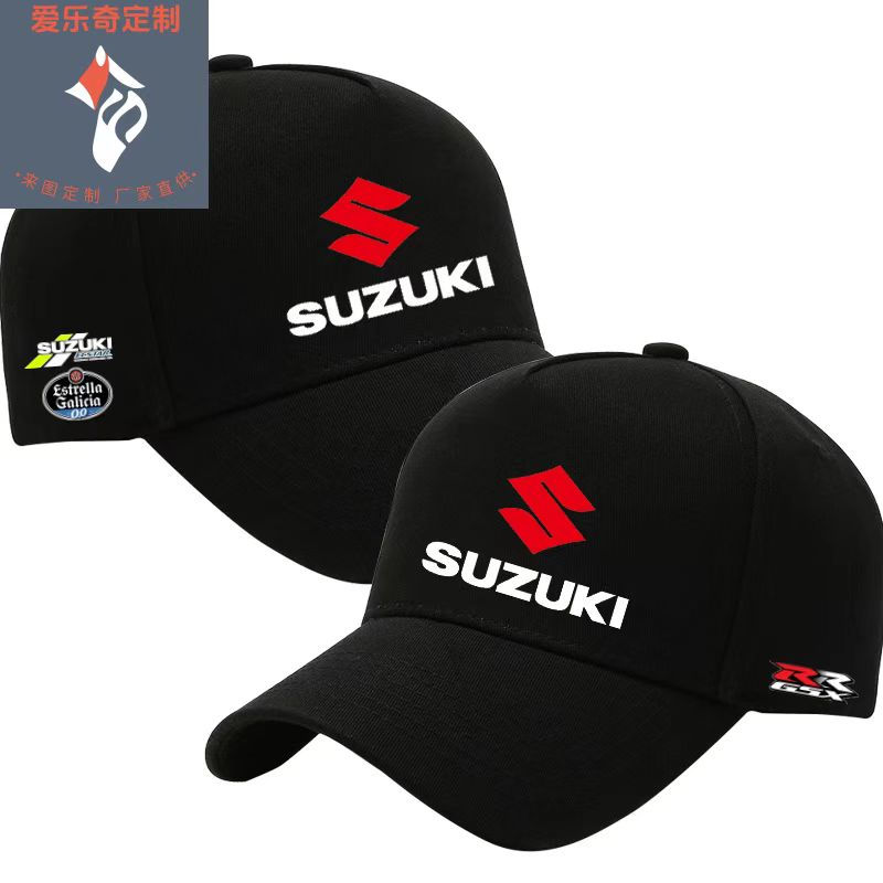Гоночная шляпа Suzuki для мотоцикла GSX, уличная шляпа с утконосом для соревнований по мотоцикле, летняя хлопковая шляпа с солнцезащитным козырьком в стиле хип-хоп