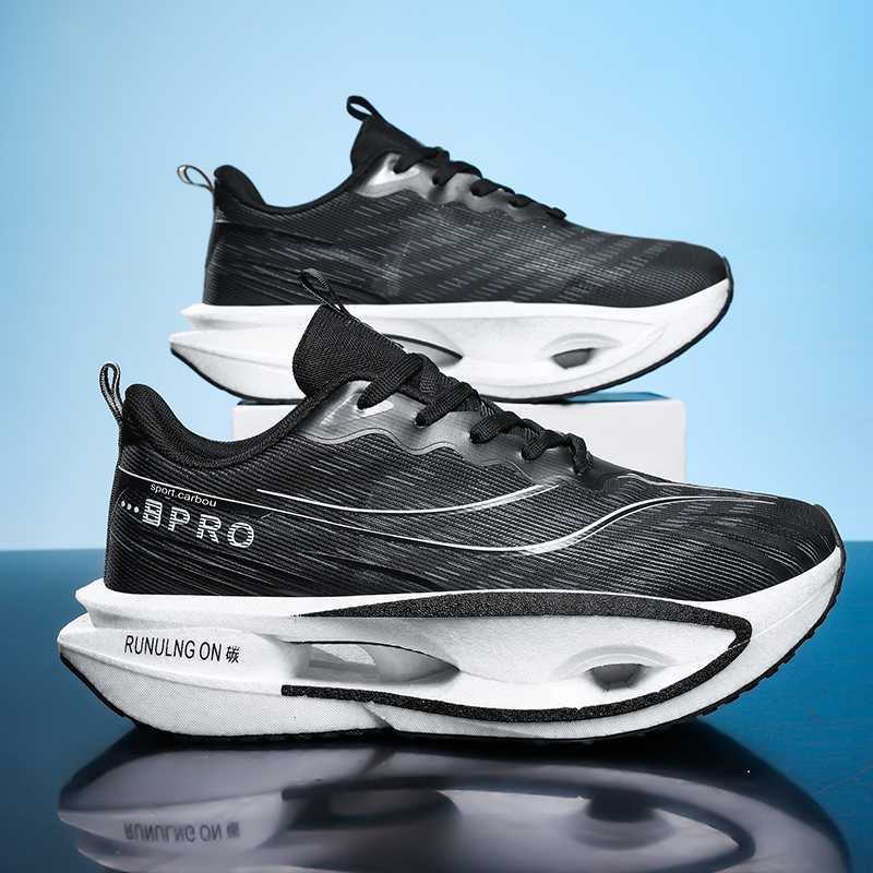 Herren-Freizeitschuhe, bequem und stilvoll, für Straßenlauf, mit stabiler innerer Unterstützung, geeignet für Sport und Outdoor-Aktivitäten, Schnürdesign, Low-Top-Stil, Stoffobermaterial und komfortable Einlegesohle, rutschfeste und verschleißfeste Sohle,