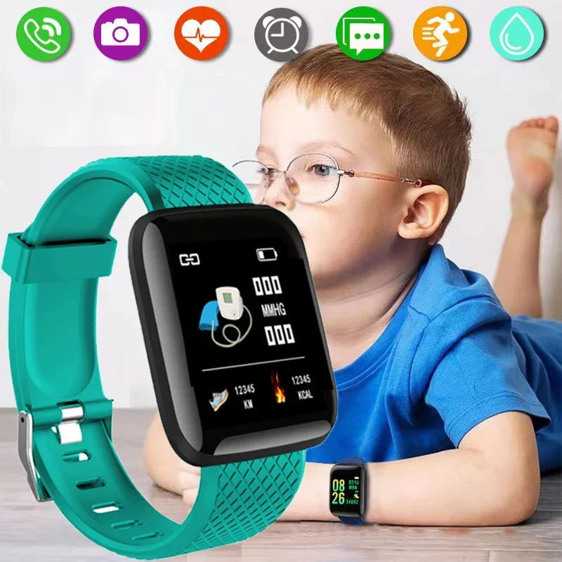 Reloj inteligente para niños, relojes electrónicos digitales LED deportivos impermeables para Fitness, relojes para niños y niñas de 10 a 15 años