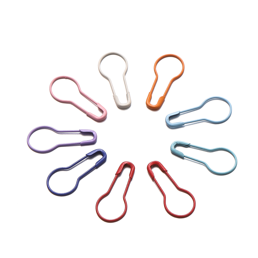 50/100 unids/lote alfileres de seguridad coloridos con forma de calabaza Clip de papel herramientas de costura DIY agujas de Metal accesorios de broche de alfiler de seguridad grande