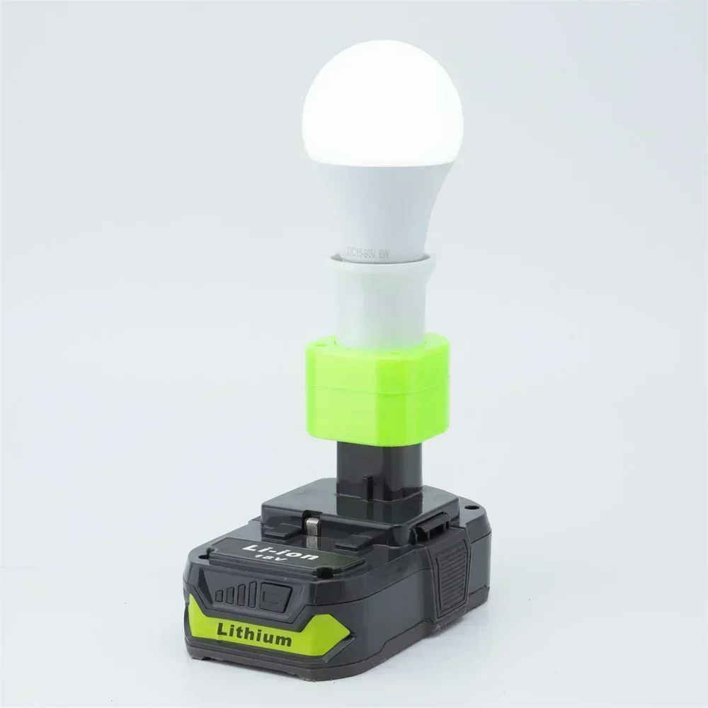 Ampoule LED Portable sans fil E27, pour batterie Li-ion Ryobi 18V, lampe de travail d'urgence intérieure et extérieure (sans batterie)