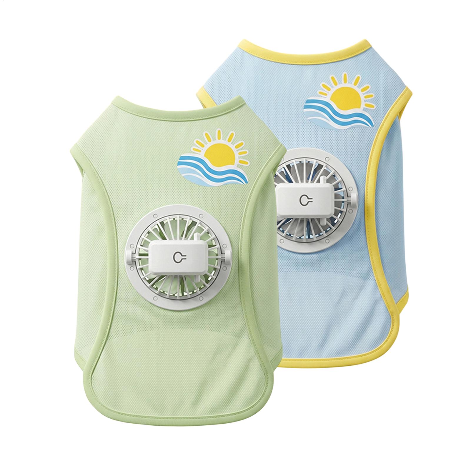 Gilet rafraîchissant pour chien à 3 vitesses, vêtements d'été doux pour la peau avec ventilateur, gilet rafraîchissant pour animaux de compagnie pour petites, moyennes et grandes races, accessoires photo