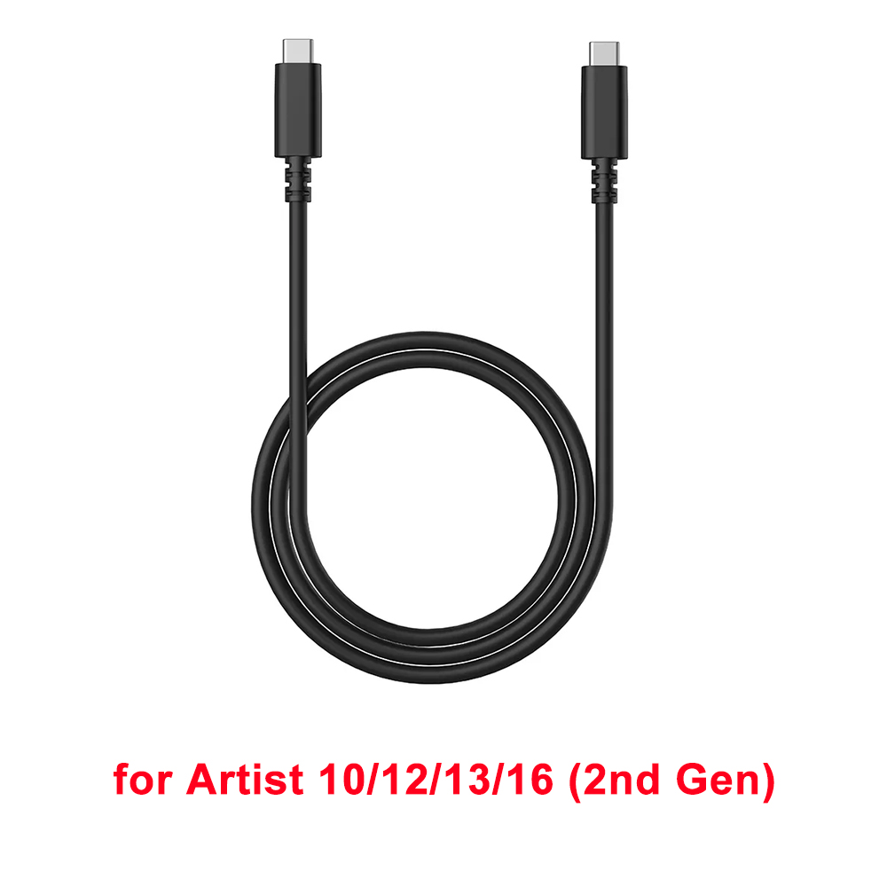 XPPen oryginalny kabel typu 1.5 miernik typu C do typu C dla Tablet graficzny monitora artysty 10/12/13/16 (2nd Gen)
