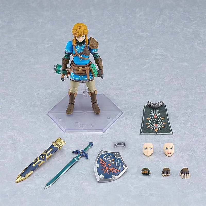 Новинка 2024 года, в наличии Figma626 Link The Legend Of Zelda: Tears Of The Kingdom Wild Breath, мобильная портативная модель, аниме-игрушка