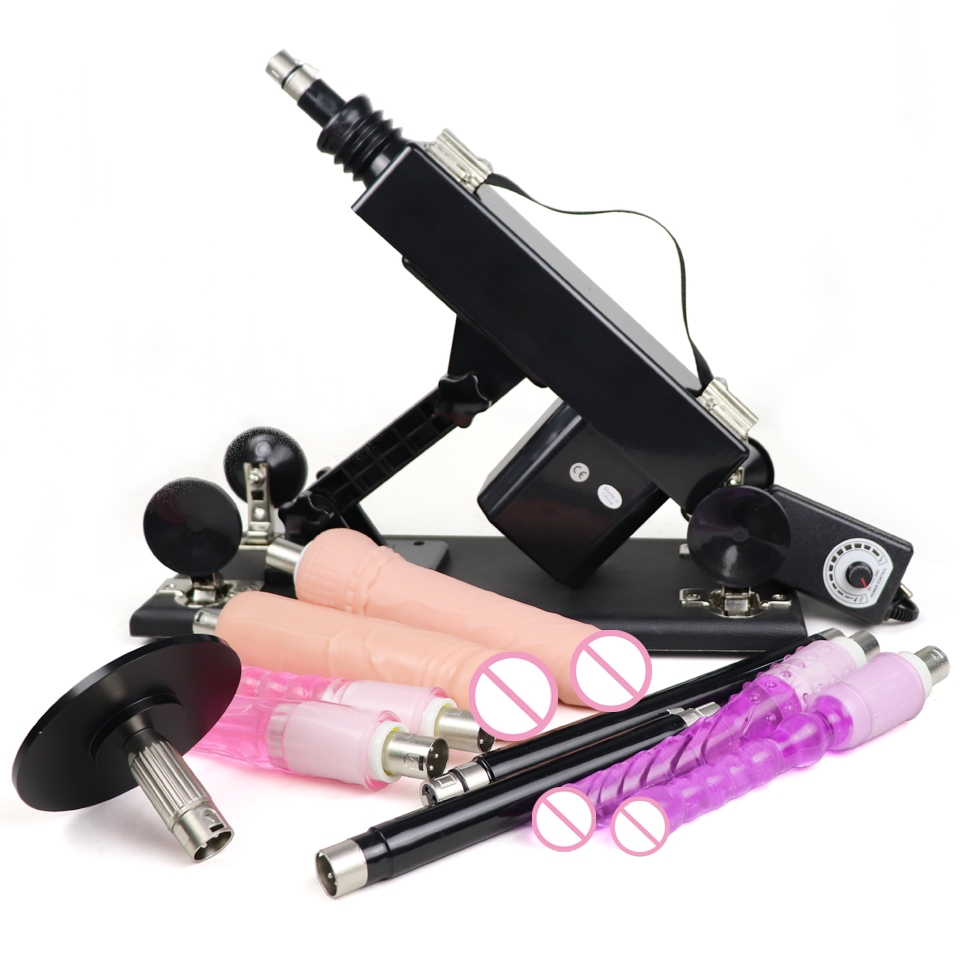 Fredorch Sexmaschine für Frauen, automatische Männer-Handfreie Masturbationsmaschine mit 3XLR-Dildo-Aufsatz, Teleskop-Liebesmaschine