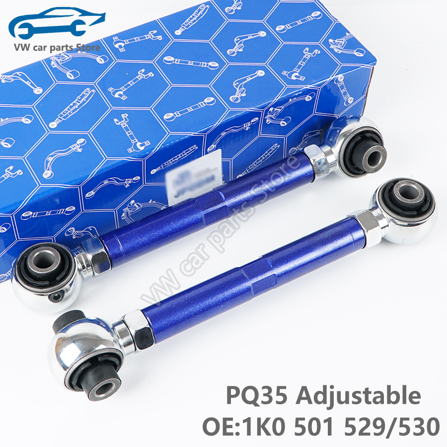 1 k0501529/530 2 pz PQ35 generale regolabile posteriore inferiore braccio di controllo per VW Golf Jetta Passat CC Tiguan Sciricco SKODA 1 k0 501 529