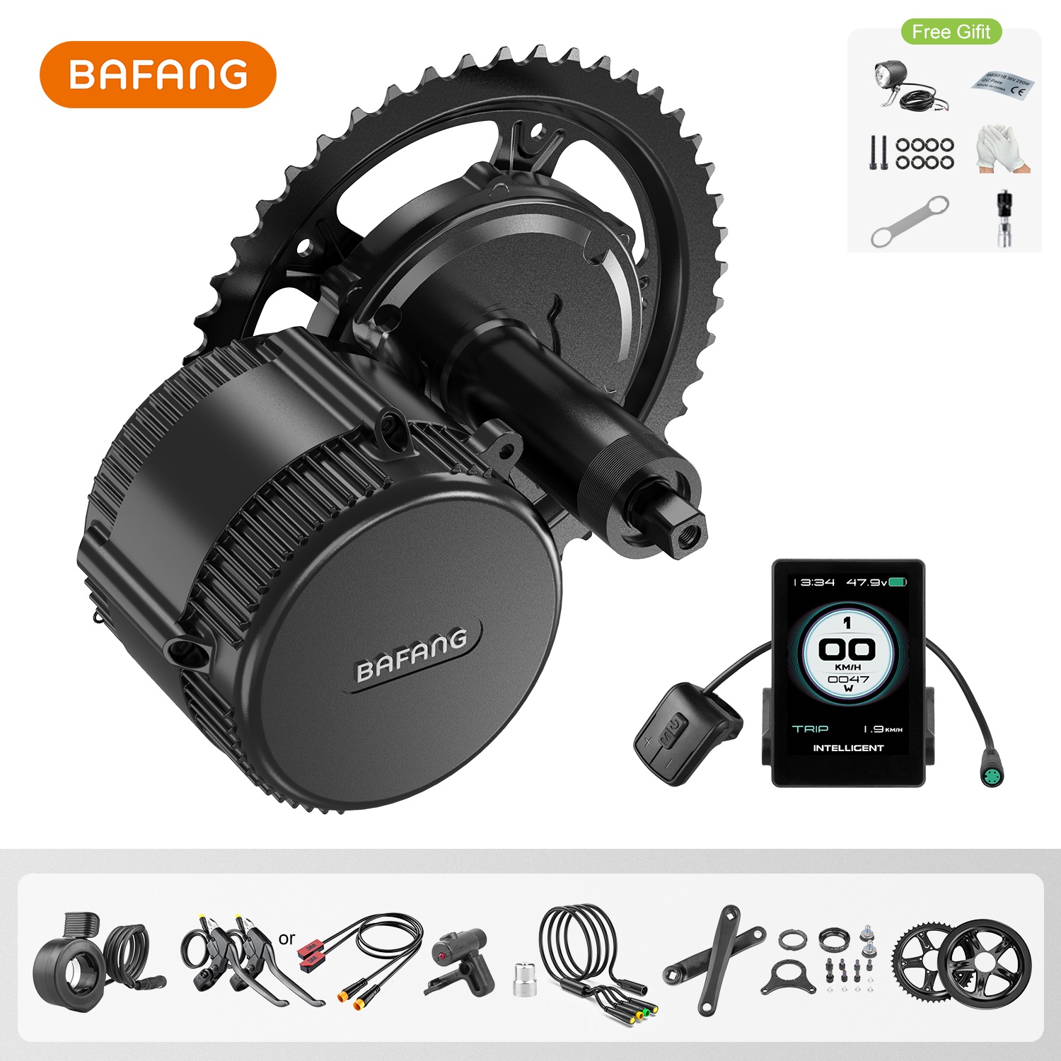 Bafang UART Motor Mid Drive M315 M615 M215 BBS01 BBS02B 36V 250W 36V 350W 48V 500W 36V 500W 48V750W Sepeda Listrik