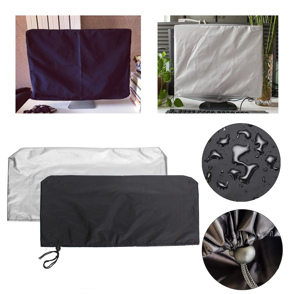 Tablet-Computer-Monitor-Abdeckung für Zuhause, PC, LCD, TV, staubdicht, Schutzhülle, Polyesterband, Kordelzug, 21, 24, 28, 34 Zoll