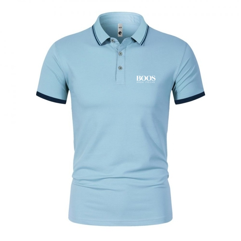 Nieuw hoogwaardig poloshirt met korte mouwen voor heren, zomermode, casual, comfortabel, cool, ademend T-shirttopje