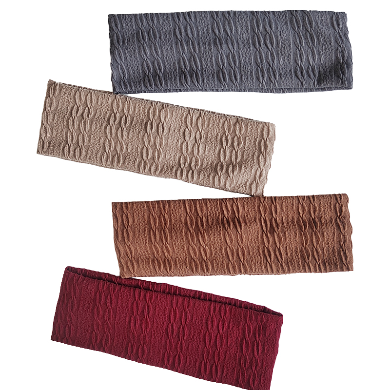 Diadema suave con rayas en espiral para mujer, diadema de punto, bandas elásticas para el cabello, turbante de Color sólido, accesorios para el cabello