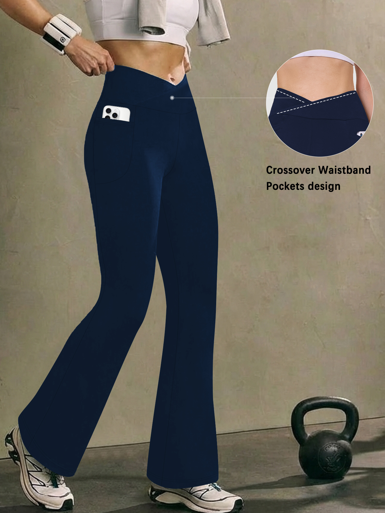Leggings de Cintura Alta con Bolsillos para Mujer, Súper Suaves, con Control de Abdomen, Pantalones de Yoga