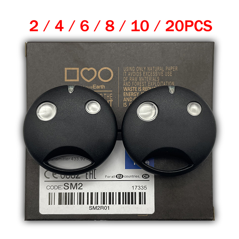 NICE SMILO SM2 SM4 Télécommande de porte de garage 433,92MHz à code tournant pour moteur de contrôleur de récepteur SMXI SMX2R SMX2 SMXIS OXI OX2