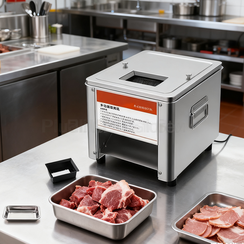 Automatic Commercial Electric Meat Slicer Machine Household Meat Grinder Fish Vegetable Cutter Fillet Shredded Cutter Slicer