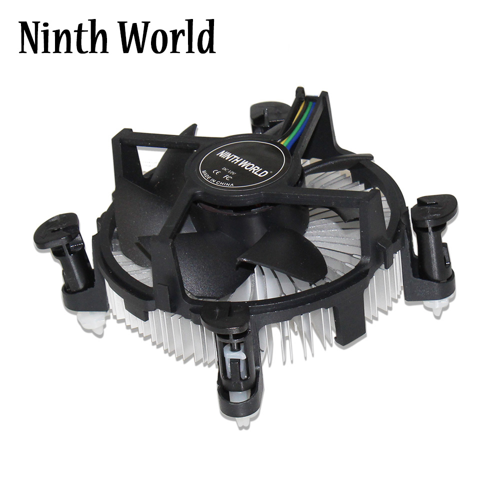4-Pin Connector CPU Cooler With Aluminum Heatsink & 3.5' Fan For Desktop PC Computer Intel Core I3/I5/I7 Socket 1150/1155/1156