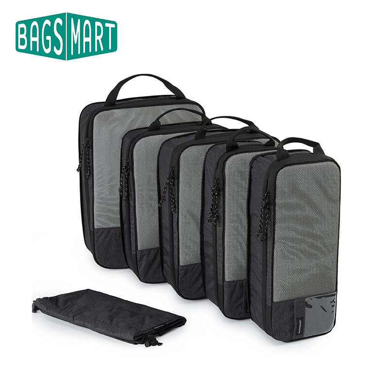 BAGSMART Nén Đóng Gói Khối Lập Phương Nam Du Lịch Mở Rộng Hành Lý Tổ Chức Mang Theo Hành Lý Đóng Gói Ban Tổ Chức Cho Nữ