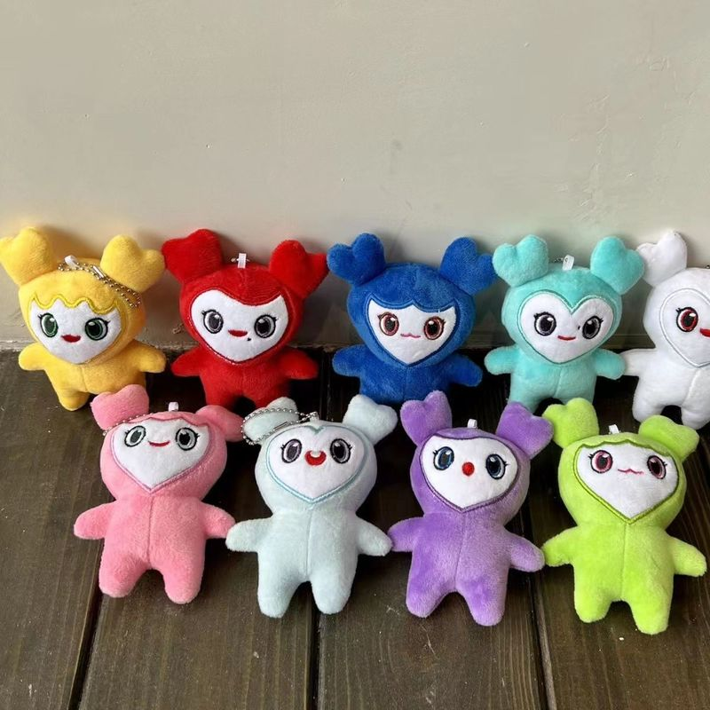 9szt Pluszowa koreańska super gwiazda Pluszowa zabawka Kreskówka Zwierzę TWICE Momo Doll Brelok do kluczy Pluszowa zabawka dla fanów ONCE Girls