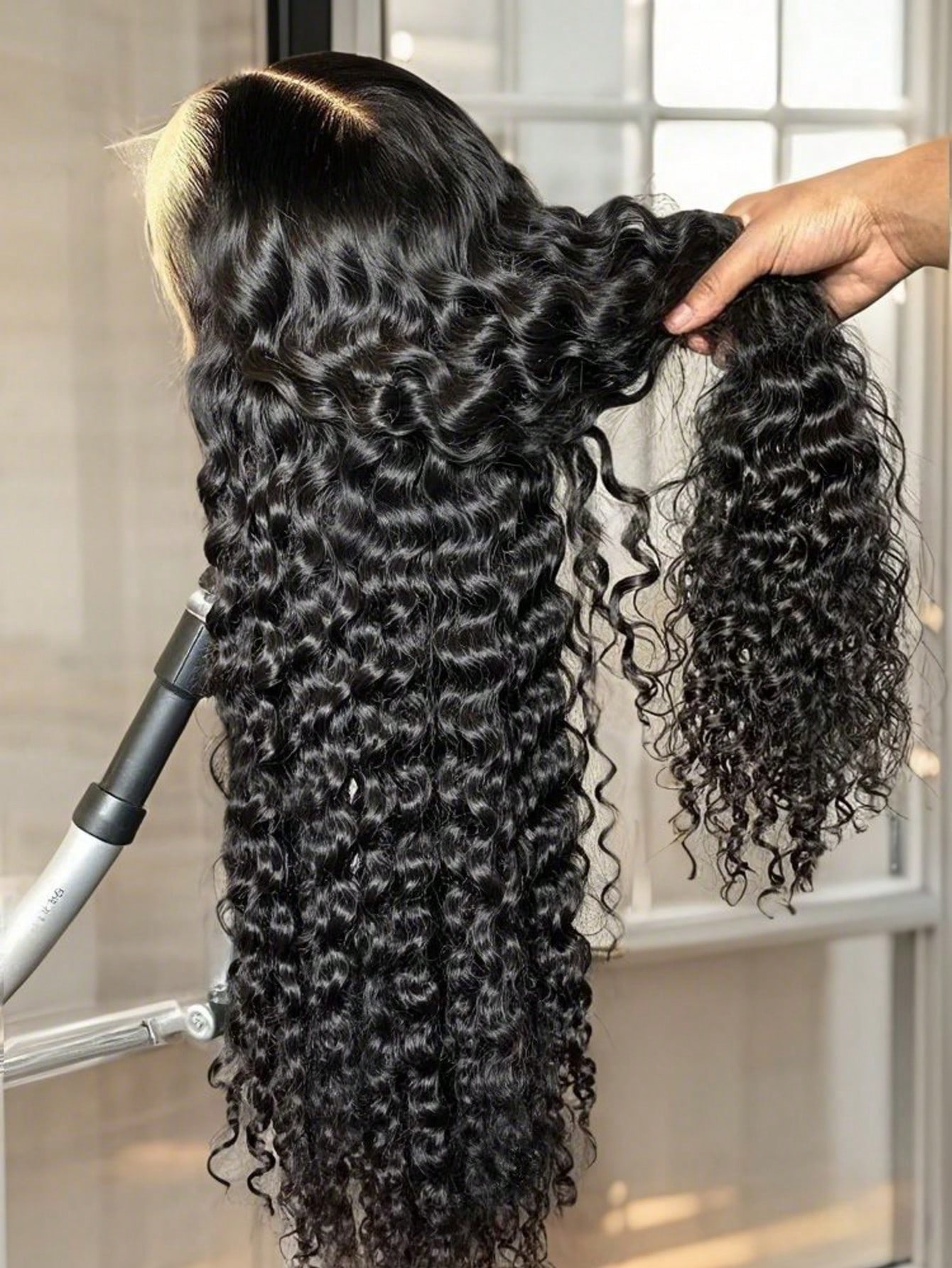 Peluca de Cabello Humano Virgen Brasileño con 250% de Densidad, Rizado Profundo Kinky, Peluca Frontal de Encaje HD 13x4 13x6 Pre-Arrancada con Cabello de Bebé y Línea de Cabello Natural, Pelucas Frontales de Encaje para Mujeres Negras