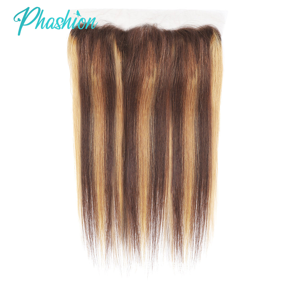 Phashion 28 26-дюймовый длинный мелирование 13x6 13x4 Кружева спереди Прямые прозрачные P4/27 6 на 6 5x5 4x4 2x6 Закрытие 100% человеческие волосы