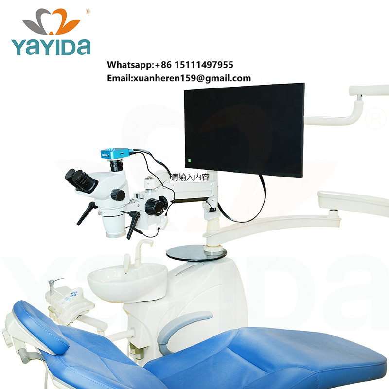 Microscópio Cirúrgico Odontológico com Suporte Móvel, Zoom e Foco Motorizados para Endodontia e Implantodontia