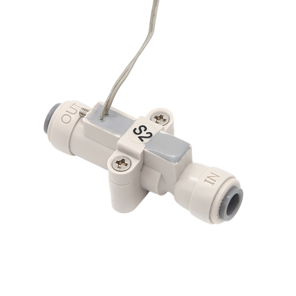 Interruptor de flujo de agua de 1/4 "de alto rendimiento, interruptor de flujo de agua de plástico, Sensor de Control de flujo de agua para dispensador purificador de agua