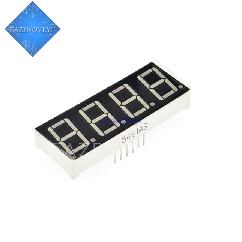 5pcs/lot Digital tube segment common Anode Red 4 Bit digital Tube 0.36 inch Red LED Display HSN-3641BS