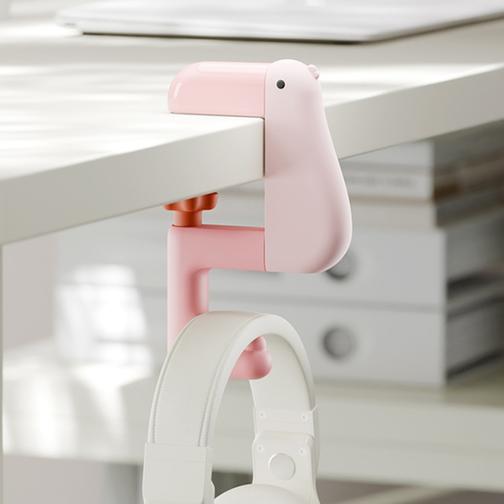 Gancio per Zaino da Scrivania a Forma di Anatra, Gancio Multifunzionale per Borsa da Viaggio, Organizzatore Decorativo per Ufficio