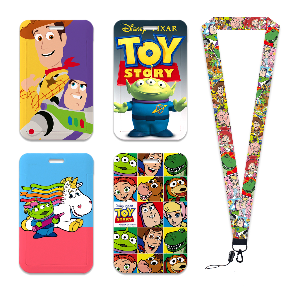 Disney Toy Story Woody Buzz Lightyear Umhängeband Lanyards Schlüsselanhänger Ausweishalter Ausweis Pass Hängeseil Lariat Zubehör Geschenk