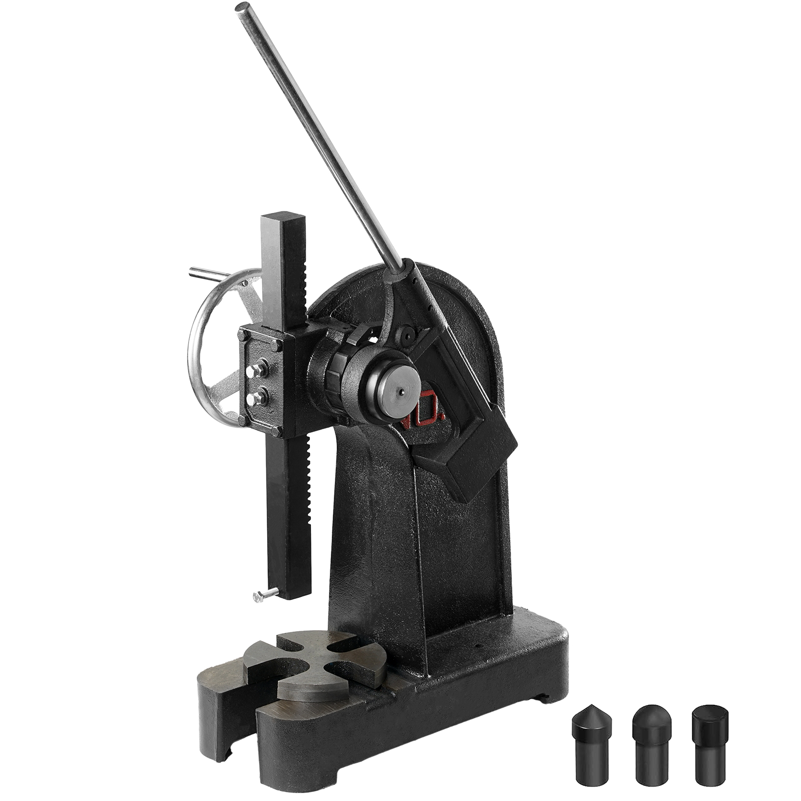 SucceBuy Arbor Press 3T Ratel Type Arbor Press Ratel Hefboom Arbor Press met Handwiel CastIron Handmatige Desktop Punch Press