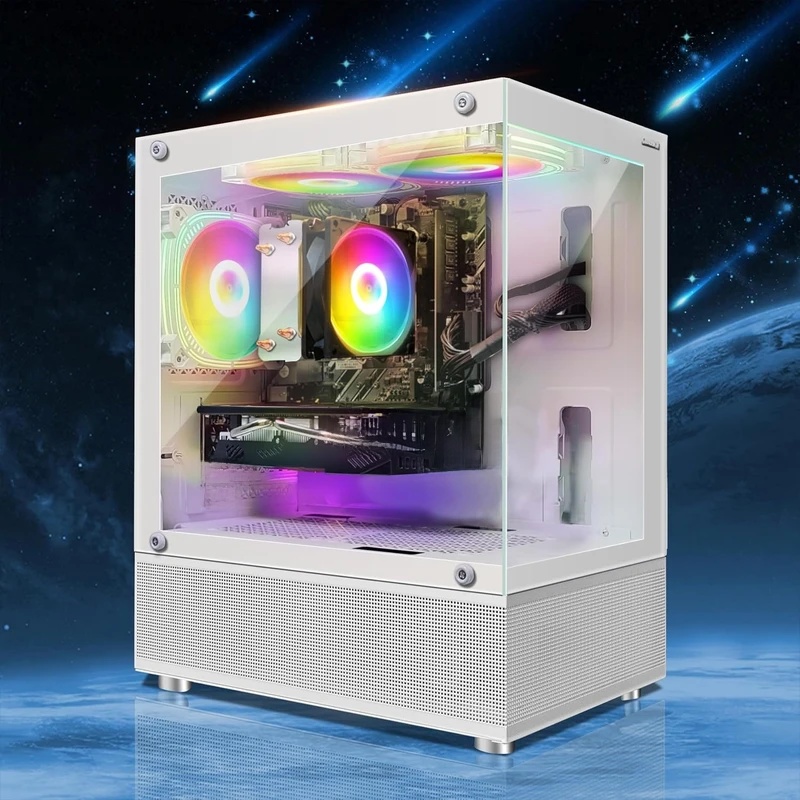 Gaming PC Computer Desktop, AMD Athlon 3000G 3.5G, Radeon RX 580 16G GDDR5, 16G DDR4, 1T SSD, 600M WiFi, BT 5.0