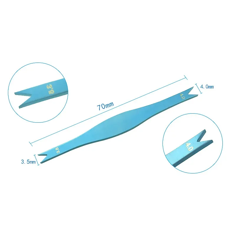Calibro oftalmico per strumenti oftalmici Braunstein Fixd in lega di titanio/acciaio inossidabile autoclavabili