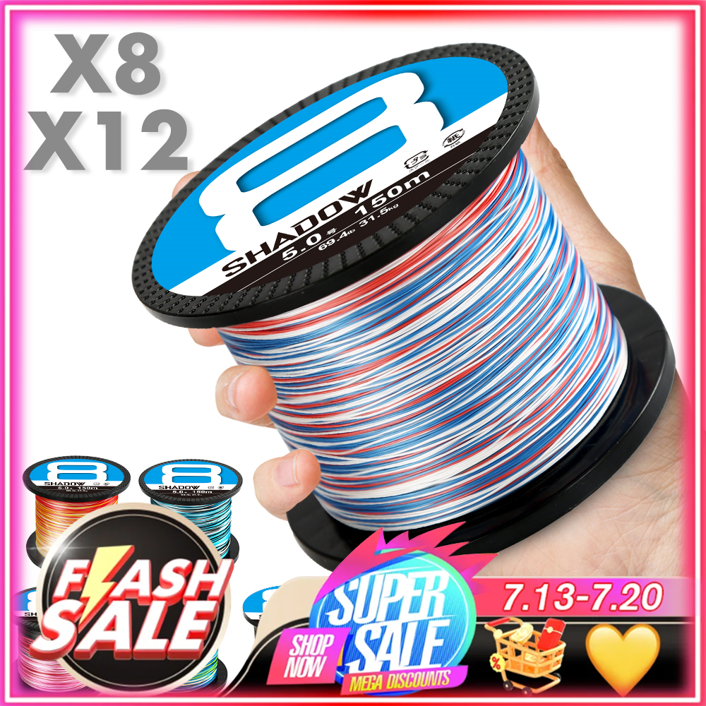 ZUKIBO 1000M 500M 300M 8 12 Fili Intrecciati Liscio Multifilamento PE Lenza Super Forte Lenza di Pesca in Acqua Salata pesca
