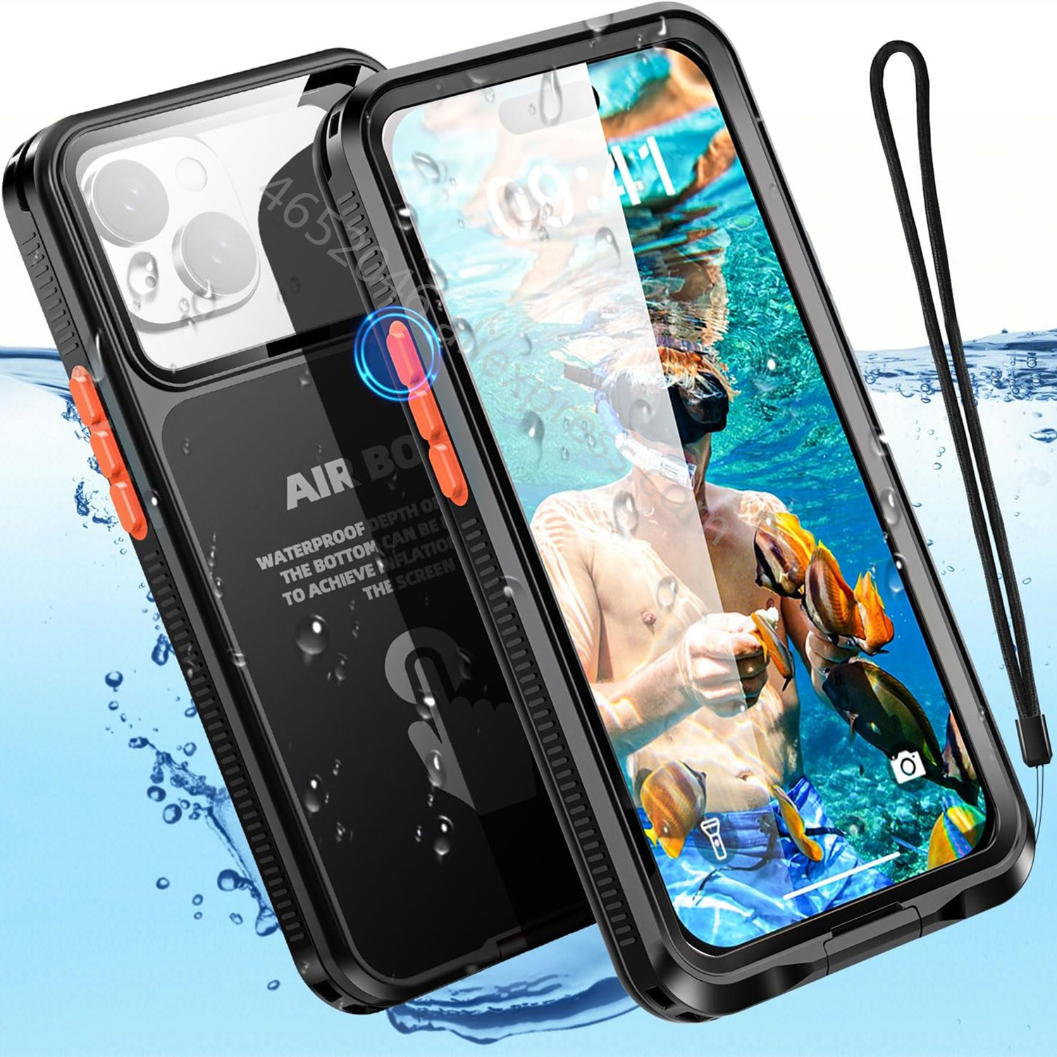 Водонепроницаемый чехол ShellBox для iPhone 15 Pro 16 14 Plus 13 12 Pro Max, подводный чехол для сенсорного экрана, профессиональные Чехлы для дайвинга IP68