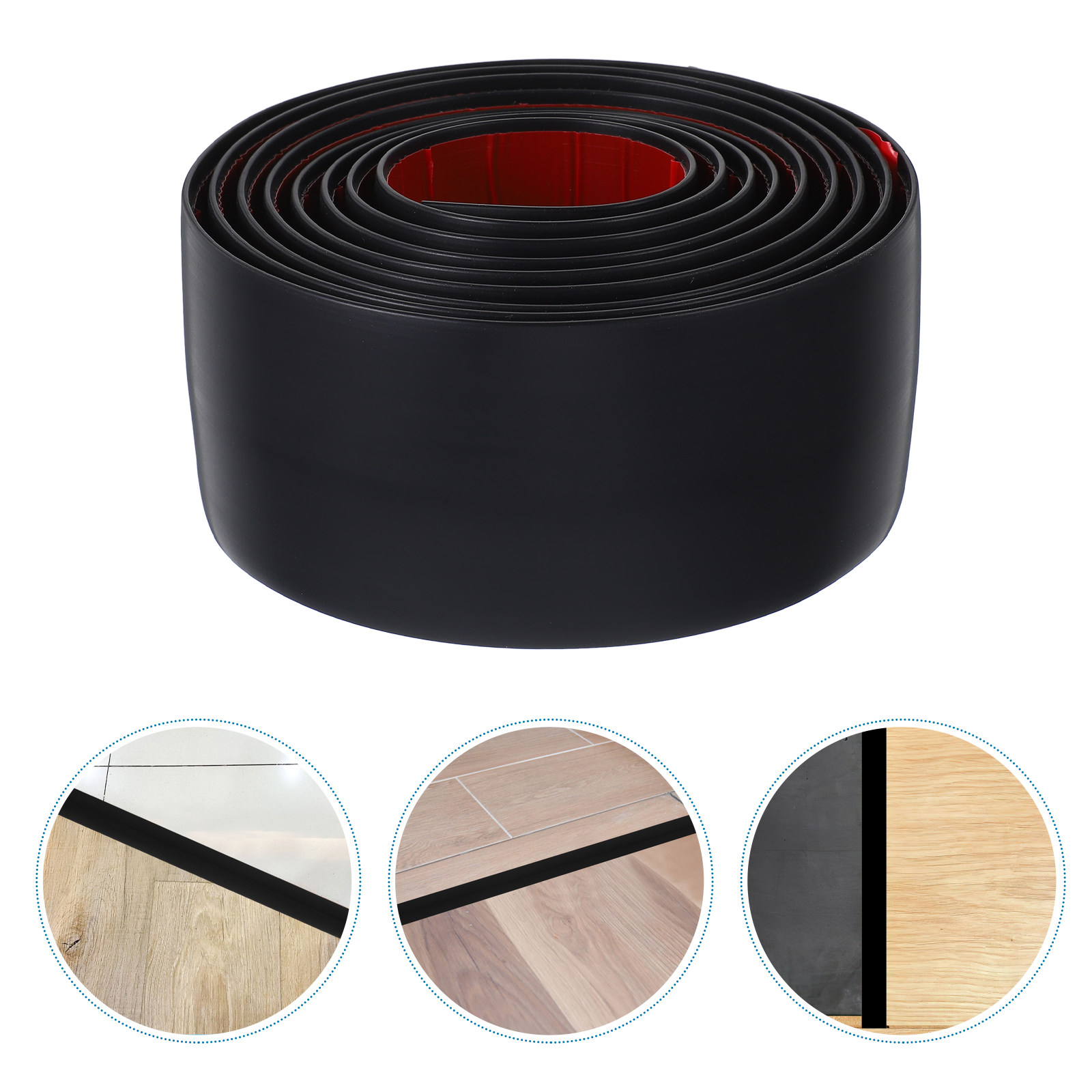 1 Roll Floor Transition Strip PVC Carpet to Tile Threshold Strip Self Adhesive Flexible Flooring Edge Trim Multifunctional