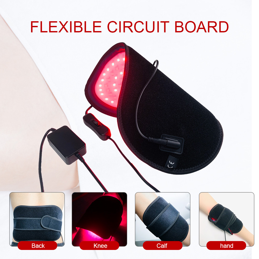 Ceinture de thérapie par la lumière rouge, lampe infrarouge LED et coussin de thérapie par la lumière rouge pour détendre l'inflammation musculaire, améliore la Circulation, soulagement du genou