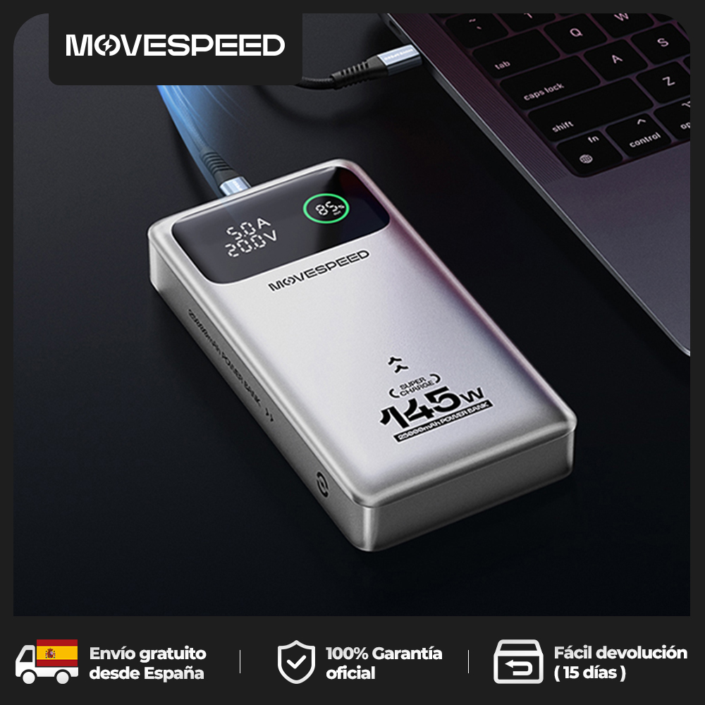 MOVESPEED M25Pro 25000mAh batterie externe 140W Type C PD charge rapide PowerBank chargeur Portable externe pour MacBook Lenovo ordinateur Portable