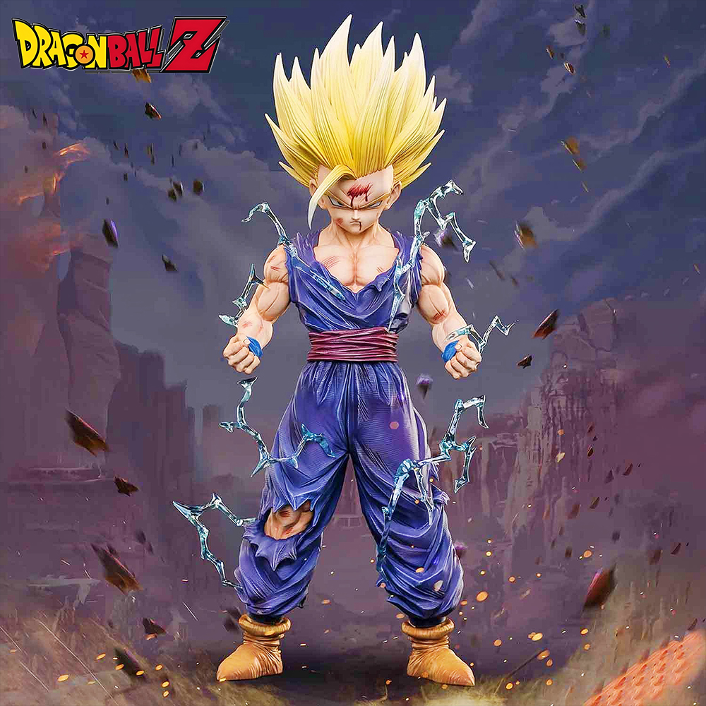 24 cm/9.45in Anime Dragon Ball Figuur Super Saiyan 2 Son Gohan Actiefiguren Pvc Desktop Ornamen Collection Model speelgoed Geschenken