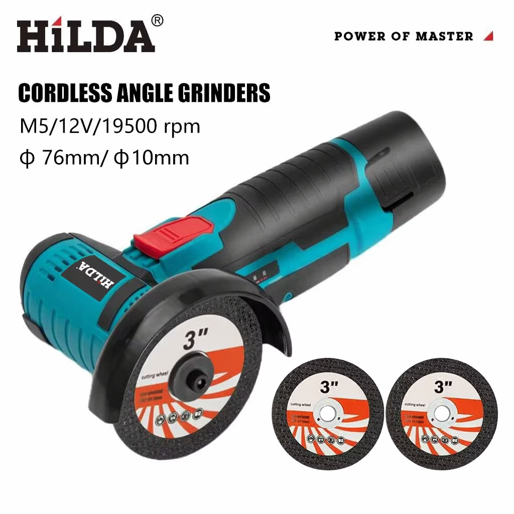 HILDA 12V Angle Grinder Charging Grinding Tool for Polishing and Grinding Diamond Micro Cordless Electric Power Tools