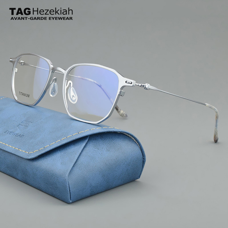 2026 pure Titanium Glasses Frame for Men Vintage square Eyeglasses Frames Korean Eyewear women T20317 spectacle