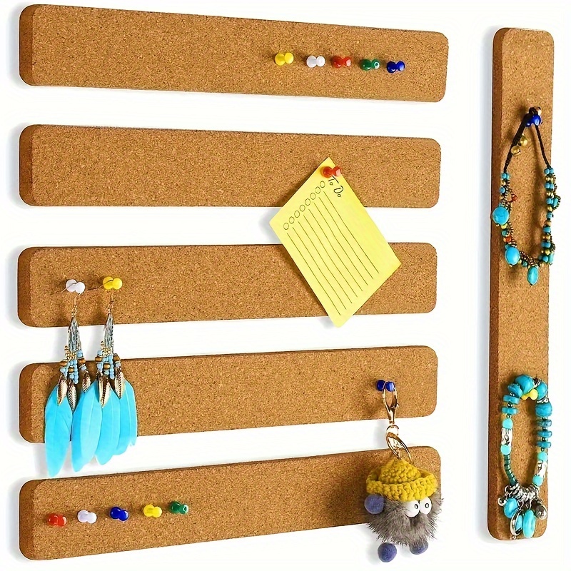 Tiras largas para tablero de corcho, fieltro de corcho, tiras para anuncios, tiras de corcho autoadhesivas, tablero de mensajes para tablón de anuncios, tiras de corcho para oficina